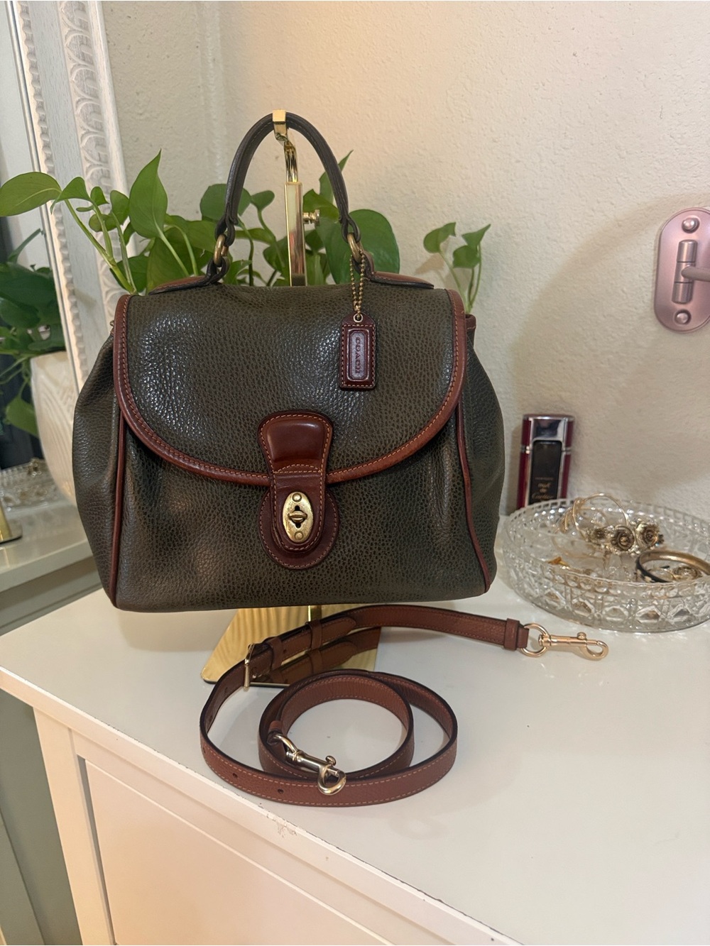 COACH Vintage Sheridan Mayfield Bag Green bag